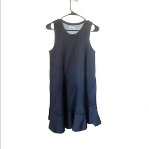 Issa London Black Ribbed Knit Dress, size medium